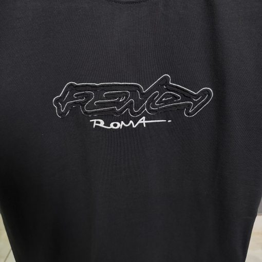 FF Embroidered black T Shirt - Image 2