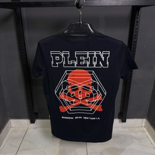 Philipp P Logo Print Black T Shirt - Image 2