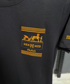 Alternative view of HRM Front Embroidered Black T Shirt