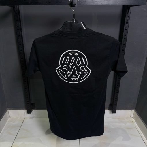 MN Front Logo Patch Black T Shirt - Image 2