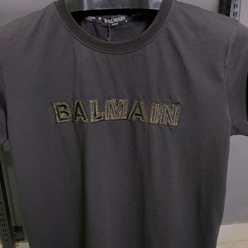 BLM Embroidered  Front Logo Black T Shirt - Image 2