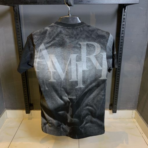 AR Front Print Black T Shirt - Image 2