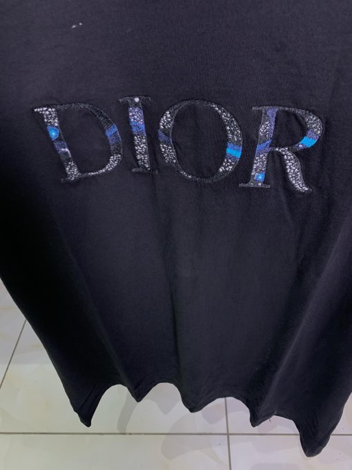 DR Latter Embroidered Black T Shirt - Image 2