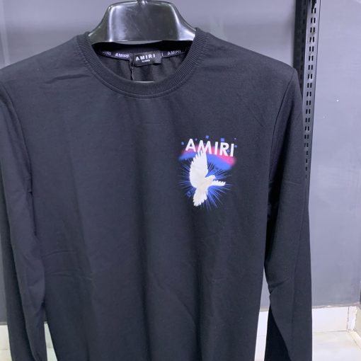 AR Black Sweater Shirt Front Back Print - Image 2