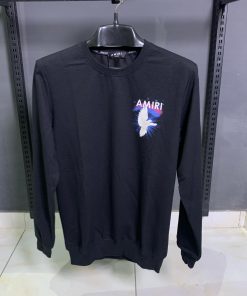 AR Black Sweater Shirt Front Back Print