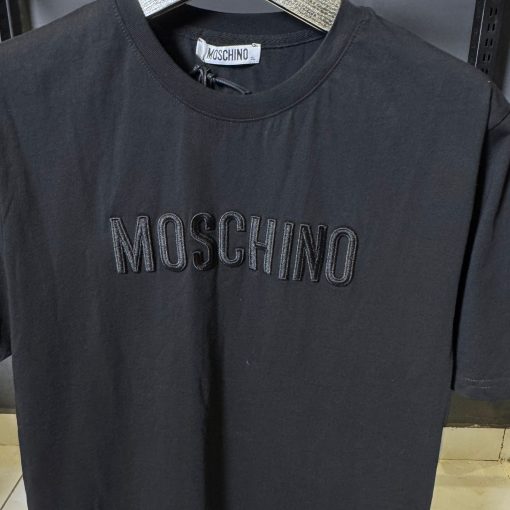 Mos Black Embroidered T Shirt - Image 2