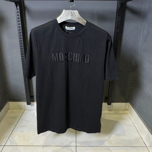 Mos Black Embroidered T Shirt