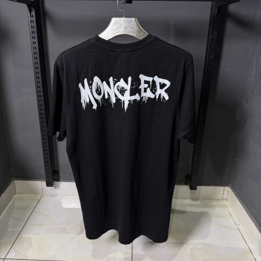 MN Black t Shirt  with a front patch and back print - Image 2