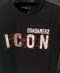 Alternative view of DSQ Front Icon Print Black T Shirt