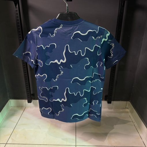 HU Blue Allover Print T Shirt - Image 2