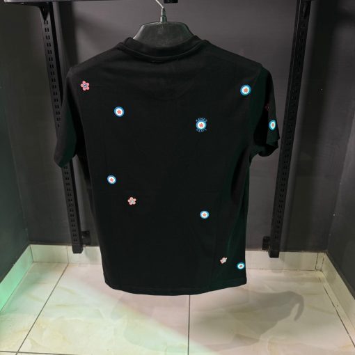 KNZ Allover Logo Print Black T Shirt - Image 2