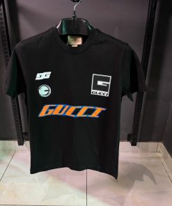 GC Front Print Black T Shirt