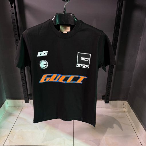 GC Front Print Black T Shirt