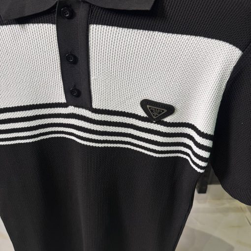 PD Black  White Polo T Shirt - Image 2
