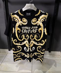 VR Jeans Couture Baroque Print T Shirt