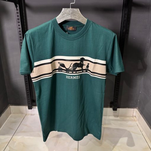 HRM Classic Horse Carriage Green T Shirt