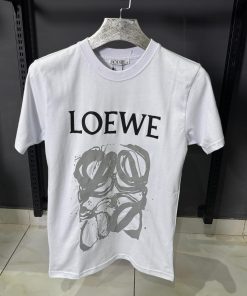 LOW White Artistic Logo T Shirt