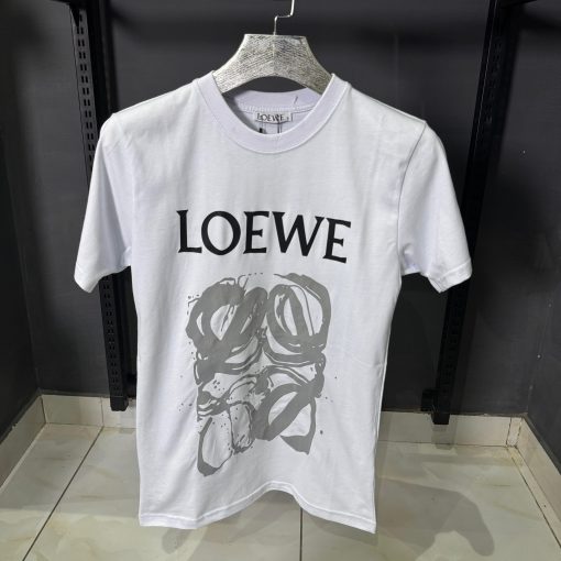 LOW White Artistic Logo T Shirt