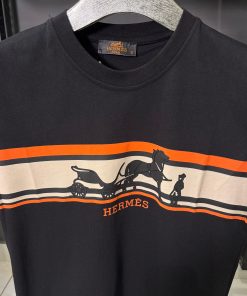 Alternative view of HRM Black Classic Striped T Shirt