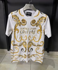 VR Jeans Couture Baroque Print T Shirt