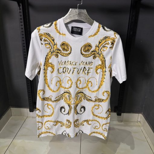 VR Jeans Couture Baroque Print T Shirt