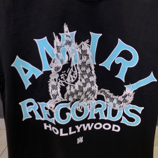 AR Records Wolf Black T Shirt - Image 2