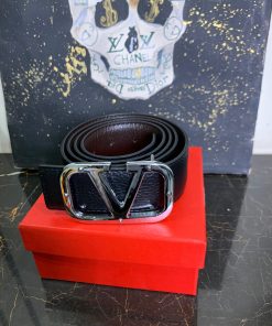 Alternative view of VL Silver Logo Signature Leather Belt