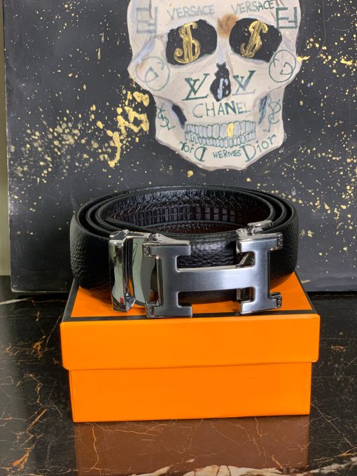 Silver H Buckle Belt
