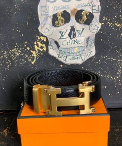Gold H Buckle Belt