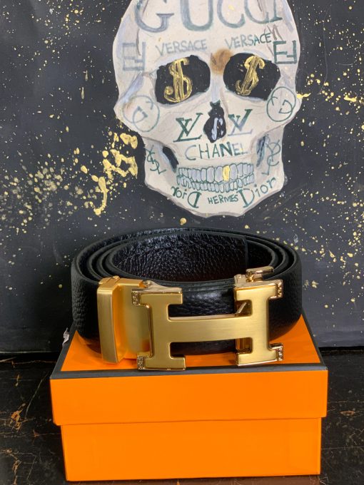 Gold H Buckle Belt
