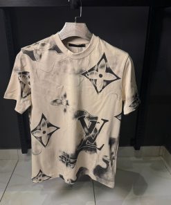 Louis V Cream Watercolor T Shirt