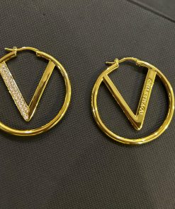 Alternative view of V Logo Hoop Earrings