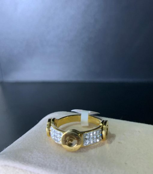 FF Crystal Monogram Ring