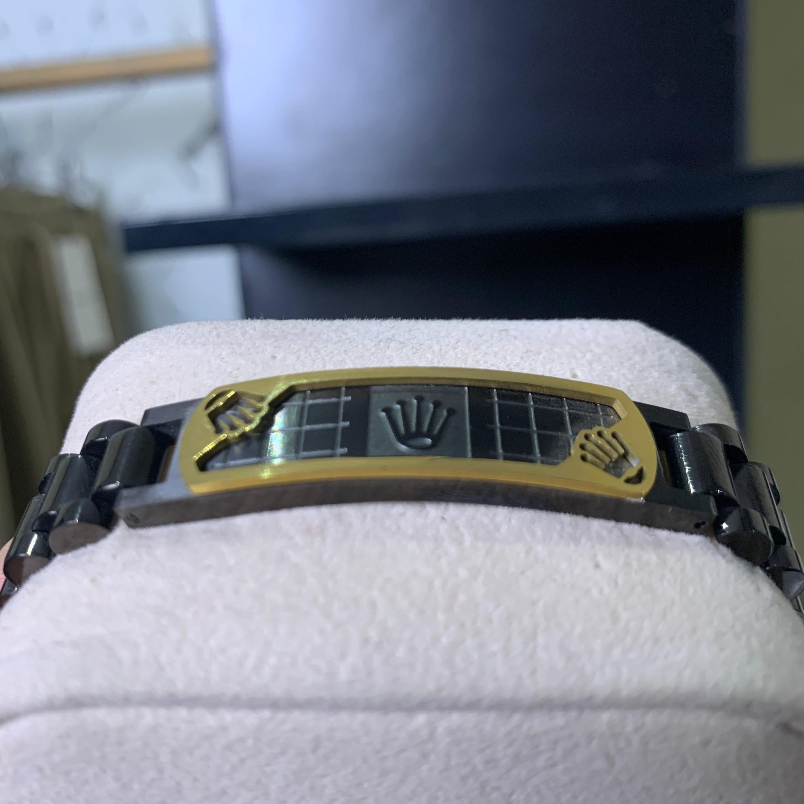 Rolex Black and Gold Bracelet - Image 2