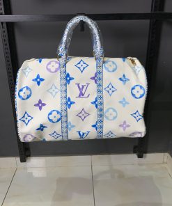 Louis V Blue Multi Monogram Travel Bag