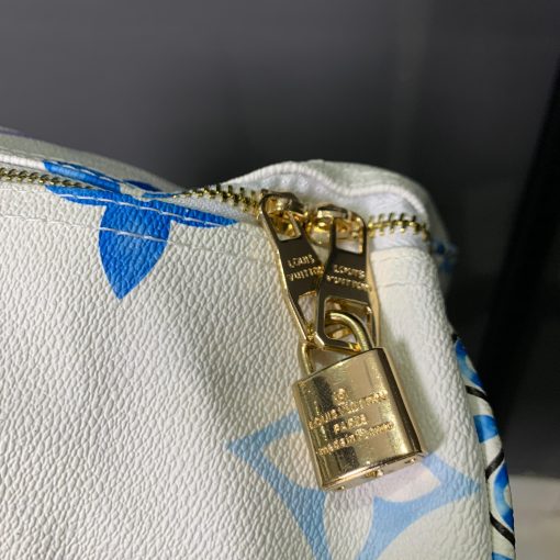 Louis V Blue Multi Monogram Travel Bag - Image 2