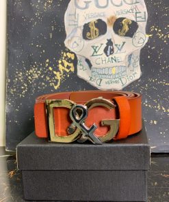 DG Red Leather Belt