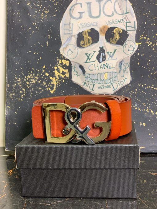DG Red Leather Belt