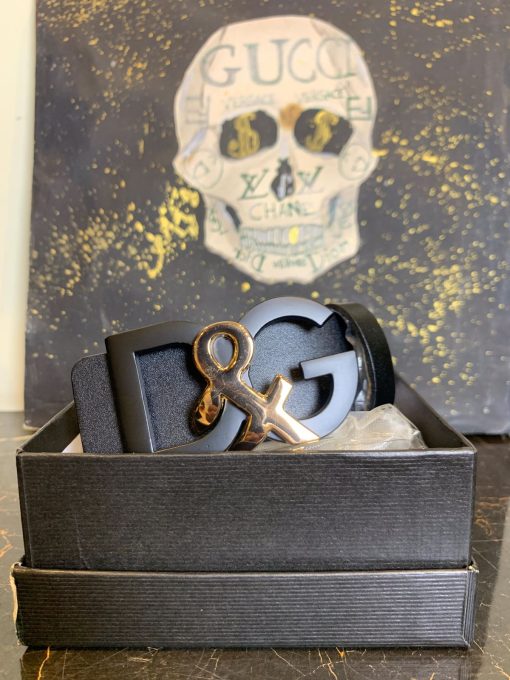 DG Black Leather Belt - Image 2