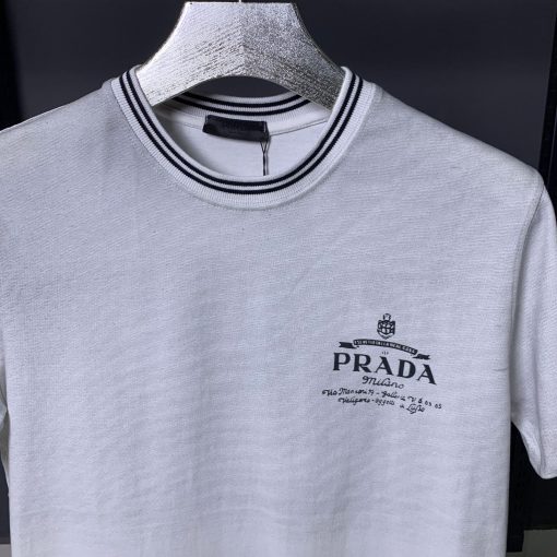 PD cotton knitted summer tee white - Image 2