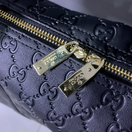 GC Black Embossed Monogram Travel Bag - Image 4