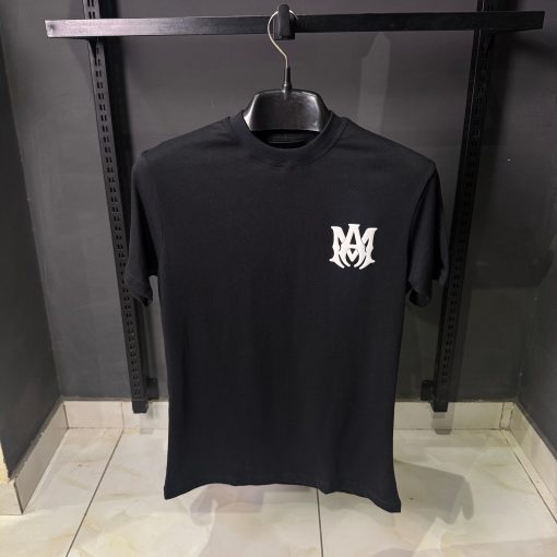 AR Logo Print Cotton T Shirt