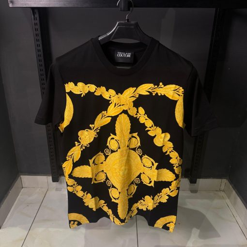 VR Jeans Couture Baroque Print T Shirt