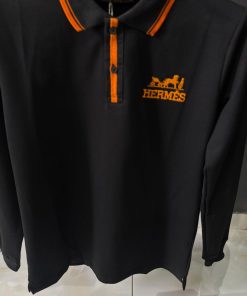 Alternative view of HRM Black Long Sleeve Polo Shirt