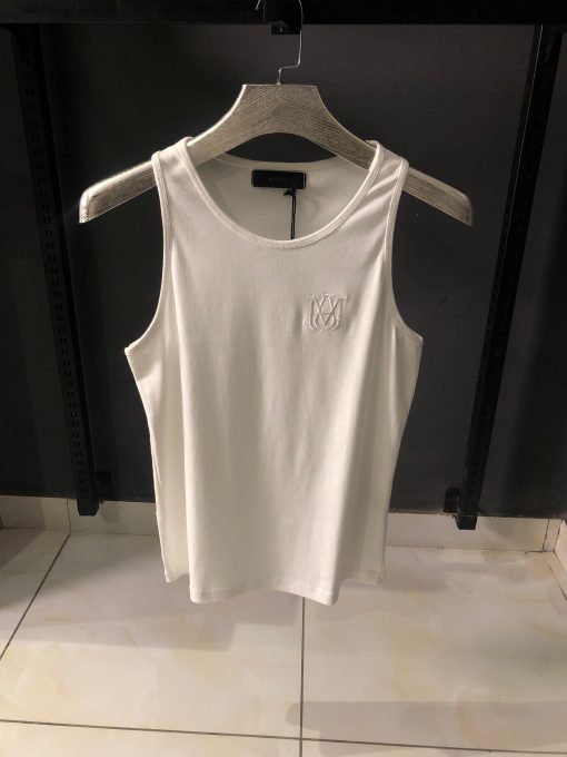AR Tank Top Embroidered White