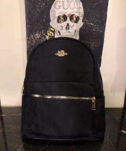Coach Signature Backpack Monogram Black