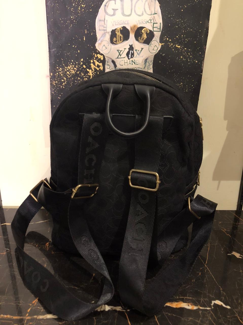 Coach Signature Backpack Monogram Black - Image 2