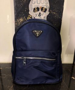 PD Navy Blue Nylon Backpack