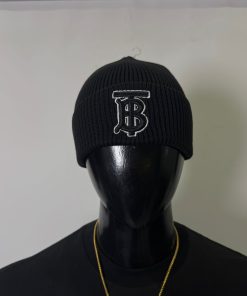 BR Monogram TB Logo Knit Beanie Black