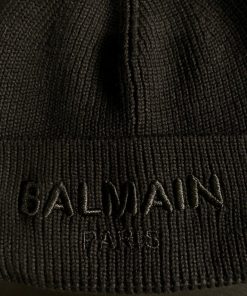 Alternative view of BLM Paris Black Ribbed Knit Beanie